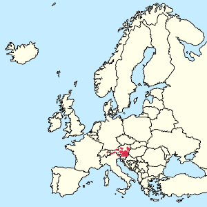 Map of European Union with markings for the individual supporters