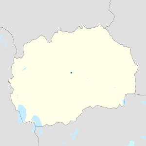 Карта Северная Македония с тегами для каждого сторонника