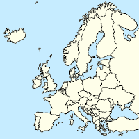 Mapa mesta Európska únia so značkami pre jednotlivých podporovateľov