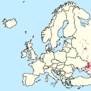Kaart van Europese Unie met markeringen voor elke ondertekenaar