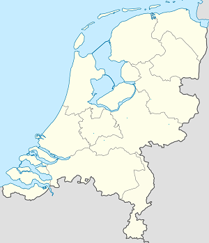 Harta lui Țările de Jos cu marcatori pentru fiecare suporter