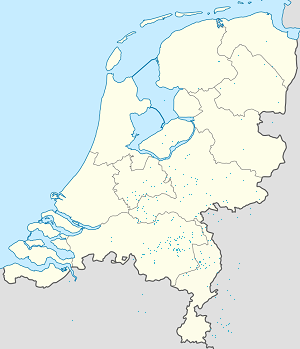 Mapa de Reino de los Países Bajos con etiquetas para cada partidario.
