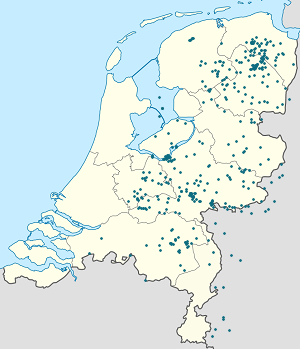 Kaart van Nederland met markeringen voor elke ondertekenaar