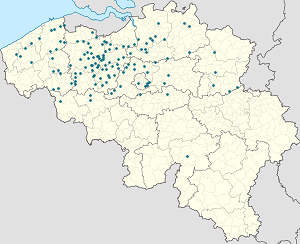 Kaart van Gent met markeringen voor elke ondertekenaar