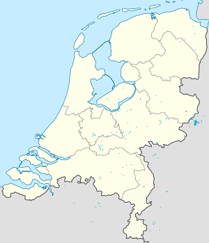 Harta lui Enschede cu marcatori pentru fiecare suporter