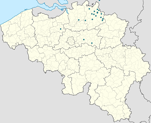 A(z) Turnhout térképe címkékkel minden támogató számára