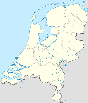 Harta lui Regatul Țărilor de Jos cu marcatori pentru fiecare suporter