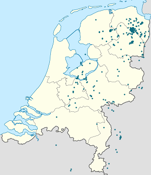 Kaart van Groningen met markeringen voor elke ondertekenaar