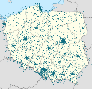 Mapa Polska ze znacznikami dla każdego kibica