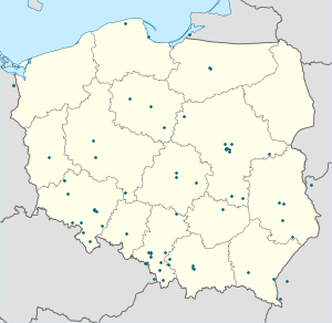 Karta över Polen med taggar för varje stödjare