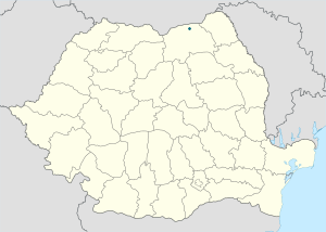 Mapa mesta Botoșana so značkami pre jednotlivých podporovateľov