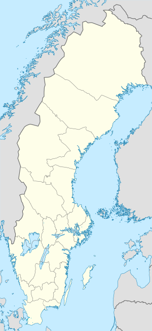Harta lui Suedia cu marcatori pentru fiecare suporter